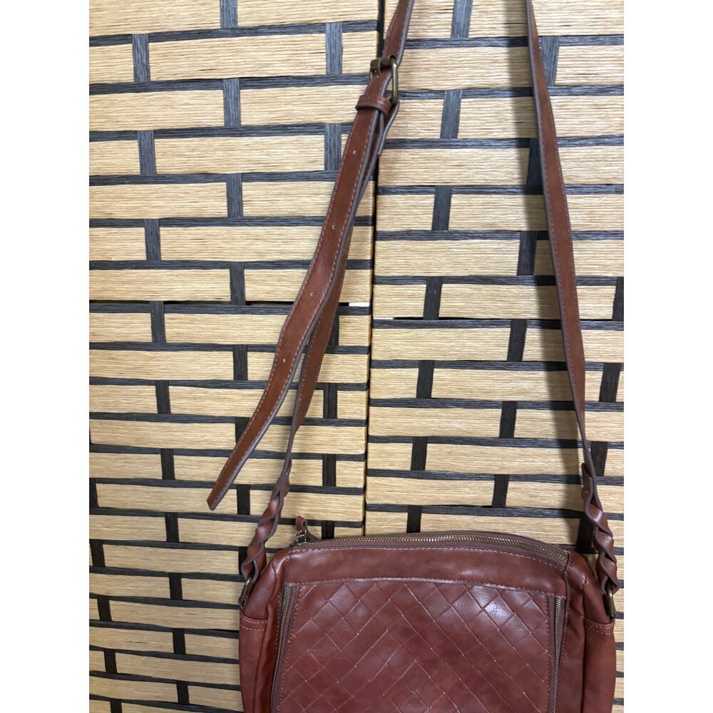 Brown Woven Crossbody Purse - Picture 4 of 7